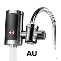 3000W Fast Heating Instant Water Heater Digital Display Heating Faucet  Kitchen AU black