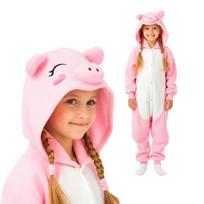 Onesie Kigurumi Pajamas Costume Disguise Pink Pig Child 115-125Cm pink