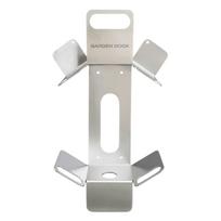 Garden Hose Rack Metal Holder Wall-Mounted for Shed gray