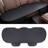 Prabangaus automobilio odinis sėdynės užvalkalas Juodas automobilio pagalvėlės užvalkalas Universalios automobilio pagalvėlės automobilių dalys 1 Pack Rear Seat juoda