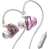 TRN TA2 2BA+1DD Hibridinis ausinių monitorius, Nuimamas HiFi ausų monitorius, 3.5mm lizdas With microphone Type-C rožinė