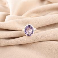 Iolite Stone Sterling Silver Art Deco Handmade Daughter Gift Statement Boho Ring RR-28-8 13.5 beige