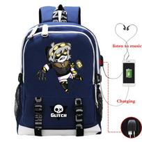 Murder Drones Peripheral Backpack USB Interface Cross-border Multifunctional Leisure Student School Bag No specification black
