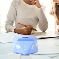 Children Cube Timer Custom Timing Device for Kitchen Use And Study Management 6.5x6.5x4.2cm mėlyna