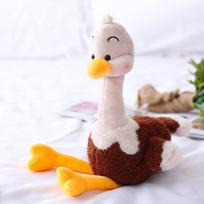 Love ostrich doll flamingo plush toy ugly cute duck rag doll girl heart doll birthday gift 25 cm tamsiai ruda spalva