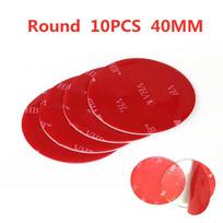 10pcs Round Square Double Sided Adhesive Acrylic Transparent No Traces Double-Sided Sticker Waterproof Strong Adhesive Sticker red