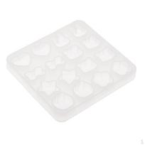 DIY Jewelry Epoxy Molding Moulds Animal Heart Shape Resin 9.5x9CM 16pcs white