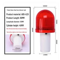 Sulankstomas atspindintis eismo kūgis - Avarinė kelio saugos užtvara Light 50*90mm red