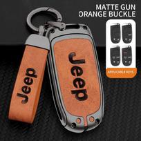 Skirta Jeep Cinko Lydinio Odos Automobilio Raktų Dangtelio Dėklas Fob Skirta Jeep Renegade Compass Cherokee Grand Skirta Chrysler 300C Wrangler Automobilio Oro Kondicionieriaus brown