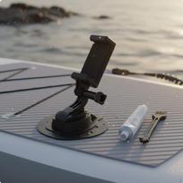 Inflatable Surfboard Camera Base Hands Capturing Standup Paddleboarding Mount Versatile gray
