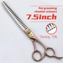 Fenice Professional JP440C 7/7.5/8 inch pet dog grooming chunker scissors thinning shears tijeras tesoura thinning rate 35%/75% gray