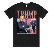 Donald Trump Homage T-shirt Top Funny Election Campaign 2024 Gift American L gray