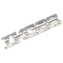 3D Metalinis Automobilio Lipdukas Turbo Ženklelis Aksesuarai Opel Astra H G J Corsa D C B Insignia Zafira B Vectra C B Mokka Vectra Meriva 13x2cm sidabras