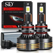 2 vnt. H7 LED priekinių žibintų lemputės 60000Lm 140W H4 H1 LED H11 Automobilio lempa Didelės galios 9005 HB3 9006 HB4 Canbus CSP lustai Dvigubi variniai vamzdeliai Priekinis žibintas 6000K Baltas 9005 HB3
