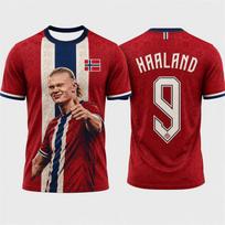 Vaikams 2026 Haaland Atminimo Futbolo Marškinėliai Sportiniai Futbolo Trumpomis Rankovėmis T-shirtai 2-13 Metų Berniukams Mergaitėms Laisvalaikio Gerbėjų Viršutiniai Drabužiai 160 multi