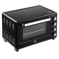 Mini Oven Toaster Oven 1 Baking Tray 1 Grill Rack Timer Function Black