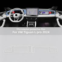 For Volkswagen Tiguan L Pro VW 2024-2026 Interior Transparent TPU Protection Film Center Console PPF Anti-scratch Dashboard Film