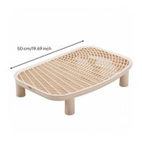 Litter Mat with Removable Grate Scratch-Resistant Cat Detachable