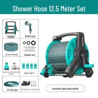 High Pressure Car Wash Water Gun & Hose Storage System gray
