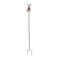 Metal Birdhouse Exquisite Unique Bird Houses with Stake for Outdoor Garden Decoration white