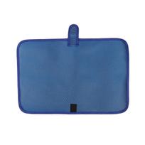 Heat Resistant Flat Iron Case Hair Straightener Mat Pouch Curling Holder Travel Organizer mėlyna
