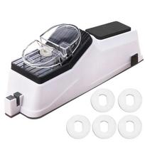 Peilių galąstuvas Profesionalus USB elektrinis peilių galandtuvas, reguliuojamas virtuvės peiliams Įrankis Peilio žirklinis galandimo įrankis as shown gray