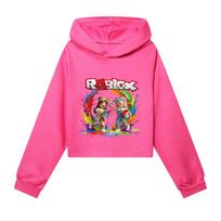 5577 Kids Girls Roblox Game Printed Colorful Long Sleeves Hoodies 160cm rožinė raudona spalva