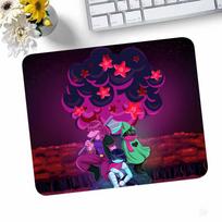 Deltarune Games Anime Mousepad Small LockEdge Mouse Pad For Gamers Computer Desk Pad Rectangular Anti-slip Rubber 180x220x2mm purple
