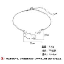 Kinitial Stainless Steel Serotonin Molecule Chemistry Polygon Pendant Necklace For Women Happy Hormone Molecule Necklace Jewelry beige