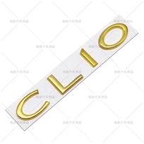 3D Metalinis CLIO raidės ženklelis Tinka Renault Galinės bagažinės kėbului Personalizuotas modifikacijos ženklelis Metal material auksas