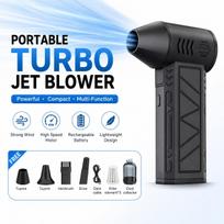 X6 Turbo Jet Pūstuvas 130000 RPM Galingas Oro Valiklis Pūstuvas Šepetėlio Variklis Turbo Ventiliatorius Jet su Šviesa Valymo Orą Galingas Įrankis With Vacuum Kit gray