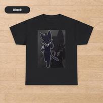 Funny Secret Agent Cat Graphic Tee, Roblox Gamer Suit Kitty Shirt, Action Fandom Aesthetic Top, Animal Hospital Anomaly Lover Gift Tee 140 black