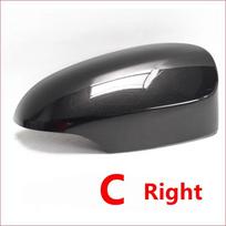 Rearview Mirror Cover Housing Cap For Toyota Yaris 2012 2013 2014 2015 2016 2017 2018 2019 Fit Version with Turn Signal Light C gray Right