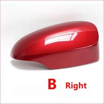 Rearview Mirror Cover Housing Cap For Toyota Yaris 2012 2013 2014 2015 2016 2017 2018 2019 Fit Version with Turn Signal Light B red Right