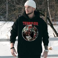 Terrifier Halloween Print Men's Autumn and W XL juoda
