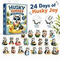 Advent Calendar -Day Christmas Countdown with Surprise Acrylic Accessories for Holiday One Size beige
