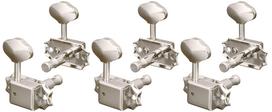 SCUD Butterfly Turins nickel 2042NS Kluson-type tuners, knobs, 3+3 finish, gray
