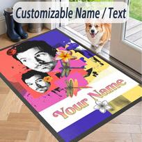 Custom Text Harry Styles Pattern Floor Rug Soft Indoor Carpet Mat Living Room Bedroom 50cmx80cm white