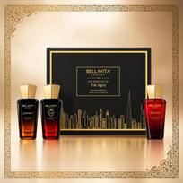 Prabangus arabiškas dovanų rinkinys | Pagamintas Dubajuje | Kvepalai vyrui | Dovana vyrui | 3 x 20 ml | | Ilgai išliekantys EDP | 25% aliejaus koncentracija | 60 ML white