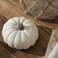 Christmas Cement Pumpkin Decoration for Home, Garden, and Party Atmosphere gray