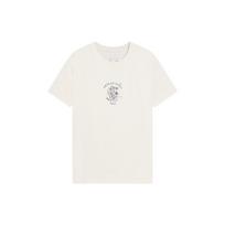 Li Ning Sports Lifestyle Series Dragonfly Floral Letter Round Neck Slim Fit Short Sleeve T-Shirt Women Tops Off-White AHSS848-1 M white