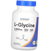 Glicinas kapsulėse, L-Glicinas 1000, Nutricost 120 kaps. (27647009) 120caps