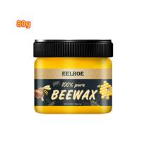 Natural Beeswax Furniture Wood Products Brightening Care Waterproof Wear-resistant Wood Maintenance Wax Anti-cracking Floor Wax 80g black
