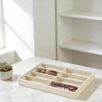 Glasses Organizer Display Box, Multiple Pairs Storage Stackable Jewelry Tray for smėlis