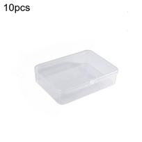 10pcs Transparent Plastic Boxes Playing Cards Container Storage Case Packing Poker Game Card Box Board Games Card Organizer Box white