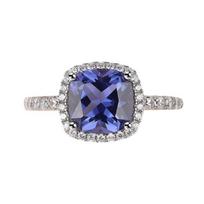 Panyu jewelry nano tanzanite rose gold color plated 925 sterling silver fashion ring No. 8 gray