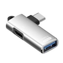 USB 3.0 Type-C 2-in-1 OTG Adapter with 10W PD Charging for Phone & Laptop