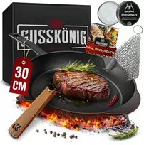 Gusskönig Pre-Seasoned Cast Iron Frying Pan 30 cm (GK-44)