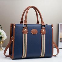 Bag women's fashion handbag Korean version texture one shoulder oblique span bag women's new model mėlyna