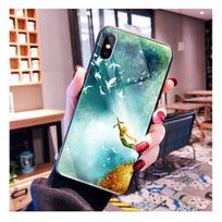 Mažojo princo Lapės Žvaigždėtas dangus Stiklinis telefono dėklas Samsung S26 S25 S24 S23 S22 Ultra S23 S22 S25 Plus S24 FE S26Edge S26 blue